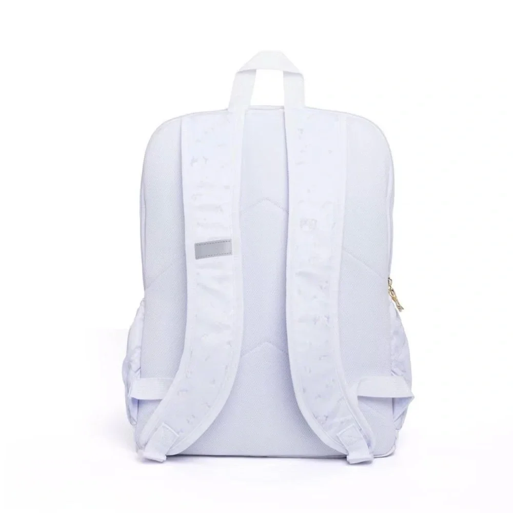 LoveShackFancy Light Lavender Quilted Backpack with Bow Charm